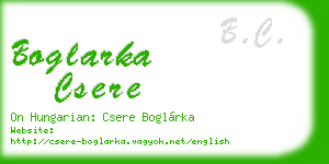 boglarka csere business card